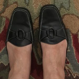 Black slip on shoes